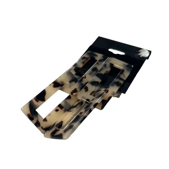 Unbranded Tortoise Rectangle Drop Earrings - Picture 2 of 4